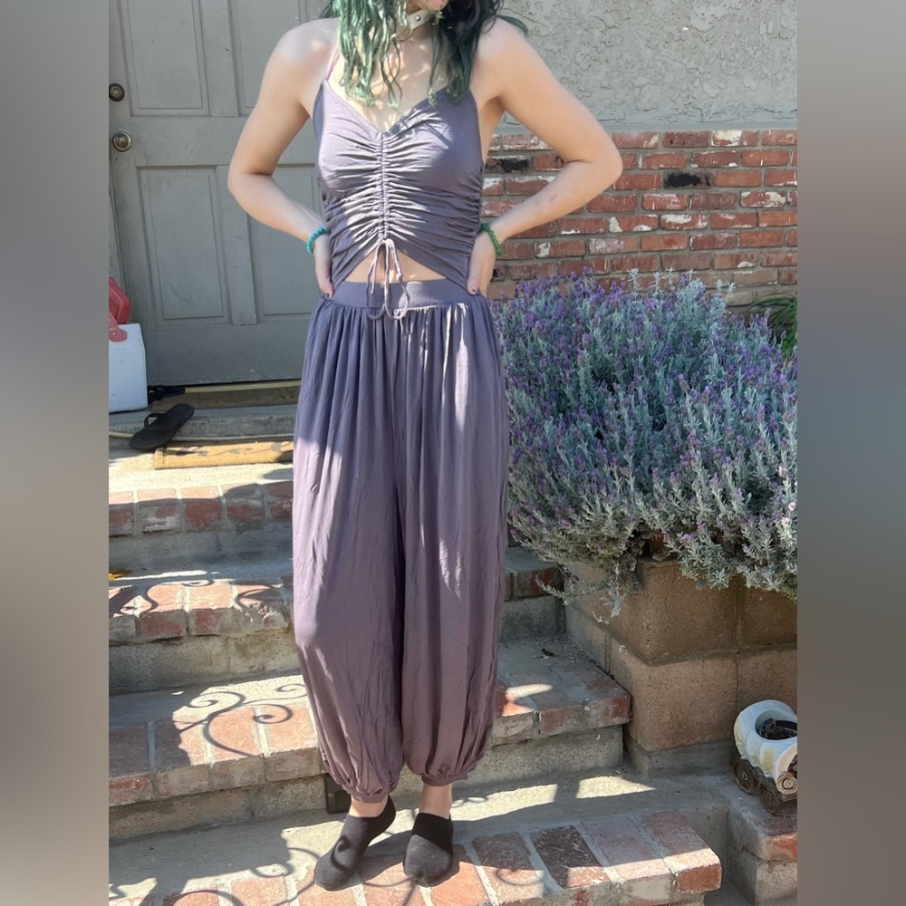 Gray romper